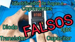 identificador de fugas e componentes falsos