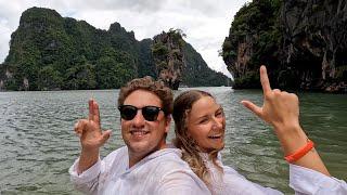 FULL DAY TOUR IN PHUKET  James Bond island kayaking floating muslim village & caving