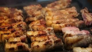Sizzling bacon cooking sounds   10 hours   Food ASMR   Restaurant ambience to sleep and relax