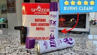 SPOZER 11X Premium Butane Fuel - worked perfectly and lots of it