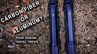 Peak Design Travel Tripod- Should you buy the Carbon Fiber or Aluminum version?