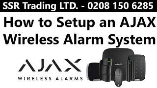 AJAX Wireless Intruder Alarm System Kit Complete Hub Setup Step Guide App Configuration Beginners