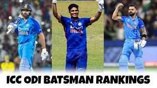 Latest ICC ODI Batsman Rankings.