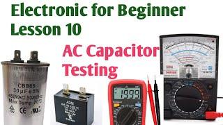 How to check capacitor with multimeter
