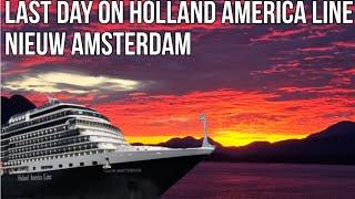 Last Day at Sea Inside Passage Alaska & Canada  Holland America Ms Nieuw Amsterdam  Food Aboard