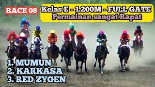 Kelas E - 1.200M Kuda Pacu MUMUN Rebut Juara Di Kelas ini. TIGA MAHKOTA SERI II - TEGALWATON