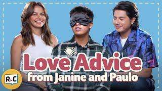 Paulo Avelino and Janine Gutierrez Give Love Advice To Blindfolded People  Filipino  Rec•Create