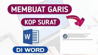 Cara membuat garis kop surat di word