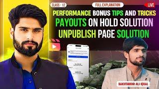 Facebook Unpublished Pages Solution in 2024  Facebook Performance Bonus tips With Bakhtawar iqbal