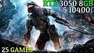 RTX 3050 8GB + i5 10400f - Test In 25 Games