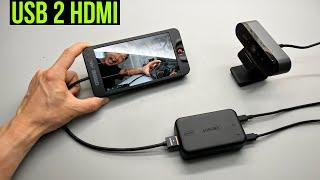 USB Webcam to HDMI Adapter from OBSBOT UVC to HDMI 4K