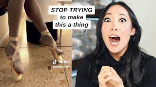 pointe shoe fitter reacts to BALLET TIKTOK 30