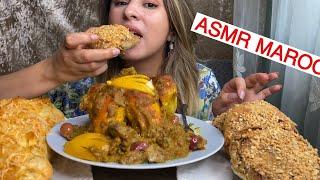 ASMR Moroccan Pastry الدجاج محمر