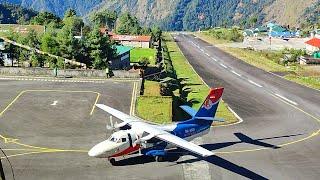 Lukla Airport - Landing and Takeoffs view 2024  Most dangerous airport in the world Lukla Nepal