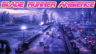 Blade Runner Ambience Rain Sound Urban Sounds City Sounds 3 HOURS