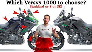 Kawasaki Versys 1000 Standard vs S vs SE differences