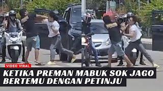 PREMAN MABUK DIHANTAM DILAMPU MERAH⁉️Pembuat Onar Ini Dihajar Sampai Sadar Dan Memohon Ampun‼️