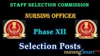 SSC  Nursing Officer  Selection Posts