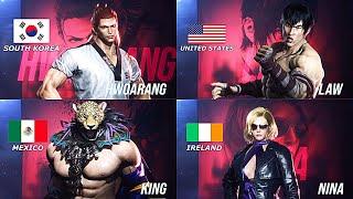 Tekken 8 Beta - ALL Characters Nationality