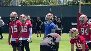 49ers look Jauan Jennings MONEY MAN Brock Purdy Ricky Pearsall and more at OTA 2