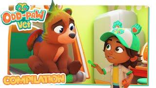 Animal Hospital Doctor Checkup  Odd-Paw Vet COMPILATIONS Full Episodes  Animal Cartoons for Kids