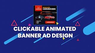 Learn to create clickable HTML5 animated banner ad in Animate CC  tweens and mask