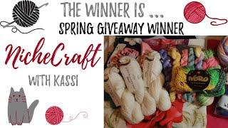 WINNER CHOSEN  Winner of the Spring Giveaway YarnCrochet BundleNicheCraft with Kassi