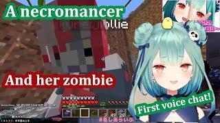 Rushia surprise birthday collab with Ollie +Discord call 【HololiveEng Sub】【Minecraft】