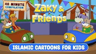 Zaky & Friends 40 Minute Compilation  Islamic Cartoons For Kids