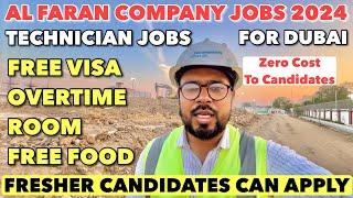Al Fanar Company Dubai Jobs  Free Visa & Ticket  Technician Jobs 2024