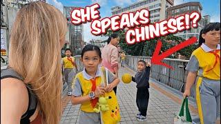 How do Chinese Kids React to Foreigners?
