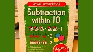 Home Workbook Subtraction within 10 flip-through