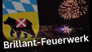 Brillant-Feuerwerk beim Volksfest Freising 2023  Stadt Freising