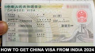 How to Get China Visa From India 2024  Chinese Tourist Visa 2024