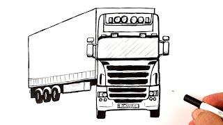 How to draw a Truck