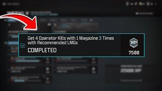 *EASY* Get 4 Kills With 1 MAGAZINE 3 Times With RECOMMENDED LMGs In MW3