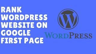 How to Rank Wordpress website on google first page SEO -1