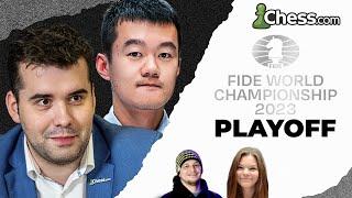 Magnus verliert heute seinen Thron  FIDE Weltmeisterschaft 2023 Playoff  Nepo - Ding