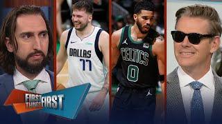 Celtics take Game 2 Mavs in panic mode & Tatum or Brown BOS best player?  NBA  FIRST THINGS FIRST