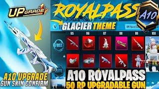 A10 Royal Pass Leaks Is Here  Upgradable Gun Skin & 100 RP Set  Glacier Scar-L In 3.5 Update PUBGM