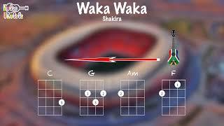 Waka Waka by Shakira - Ukulele play along C G Am F