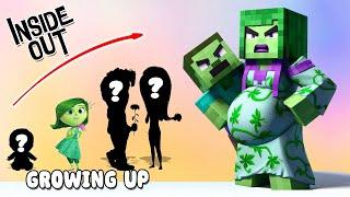 Inside Out Minecraft Growing Up Evolution  Cartoon Wow