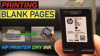 HP Printer Printing Blank Pages- How To Fix DryClogged Ink Cartridge Quickly ?
