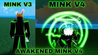 Getting Mink V4 with Full Upgrade  Guild  + Showcase In Blox Fruits