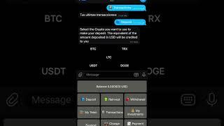 My Easy Tron Bot - How To Deposit  With Telegram