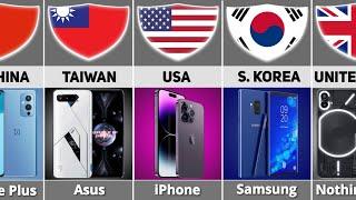 برندهای موبایل بر اساس کشور  مقایسه برندهای گوشی های هوشمند از کشورهای مختلف
