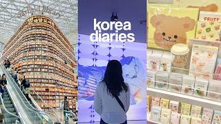 korea vlog  starfield library gwangjang market dongdaemun coex stationery clothes shopping