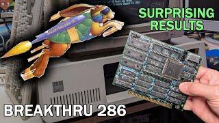 This card claims to make your IBM PC or XT five to ten times faster Breakthru 286