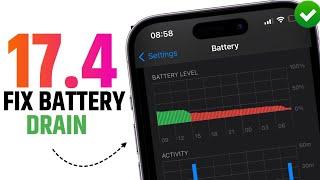 Fix ios 17.4 battery drain  ios 17.4 battery saving tips  how to save iPhone battery ios 17.4 