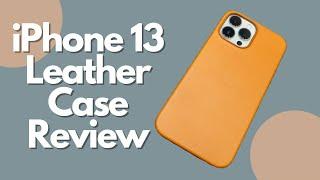 iPhone 13 Pro Max Apple Magsafe leather case review in the Golden Brown color